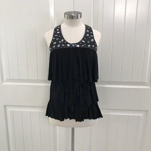 American Rag Tank W/ Rhinestones & Ruffles